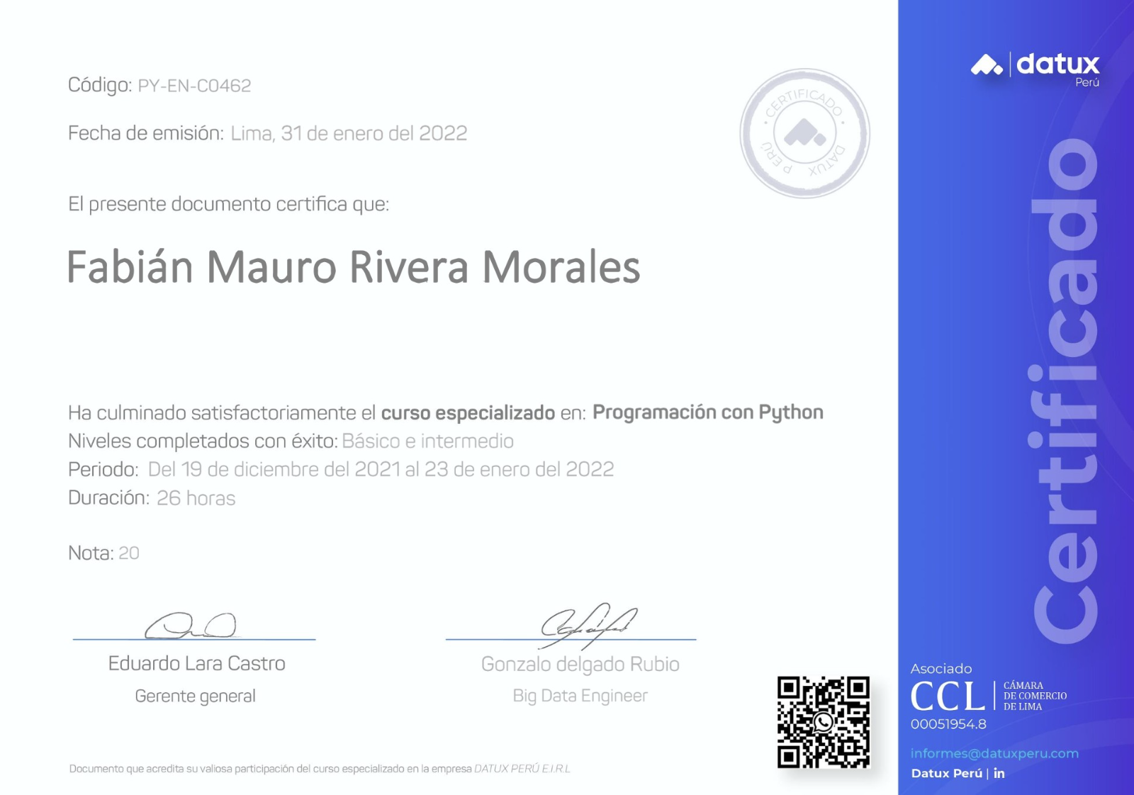 Programación con Python (Básico e Intermedio)