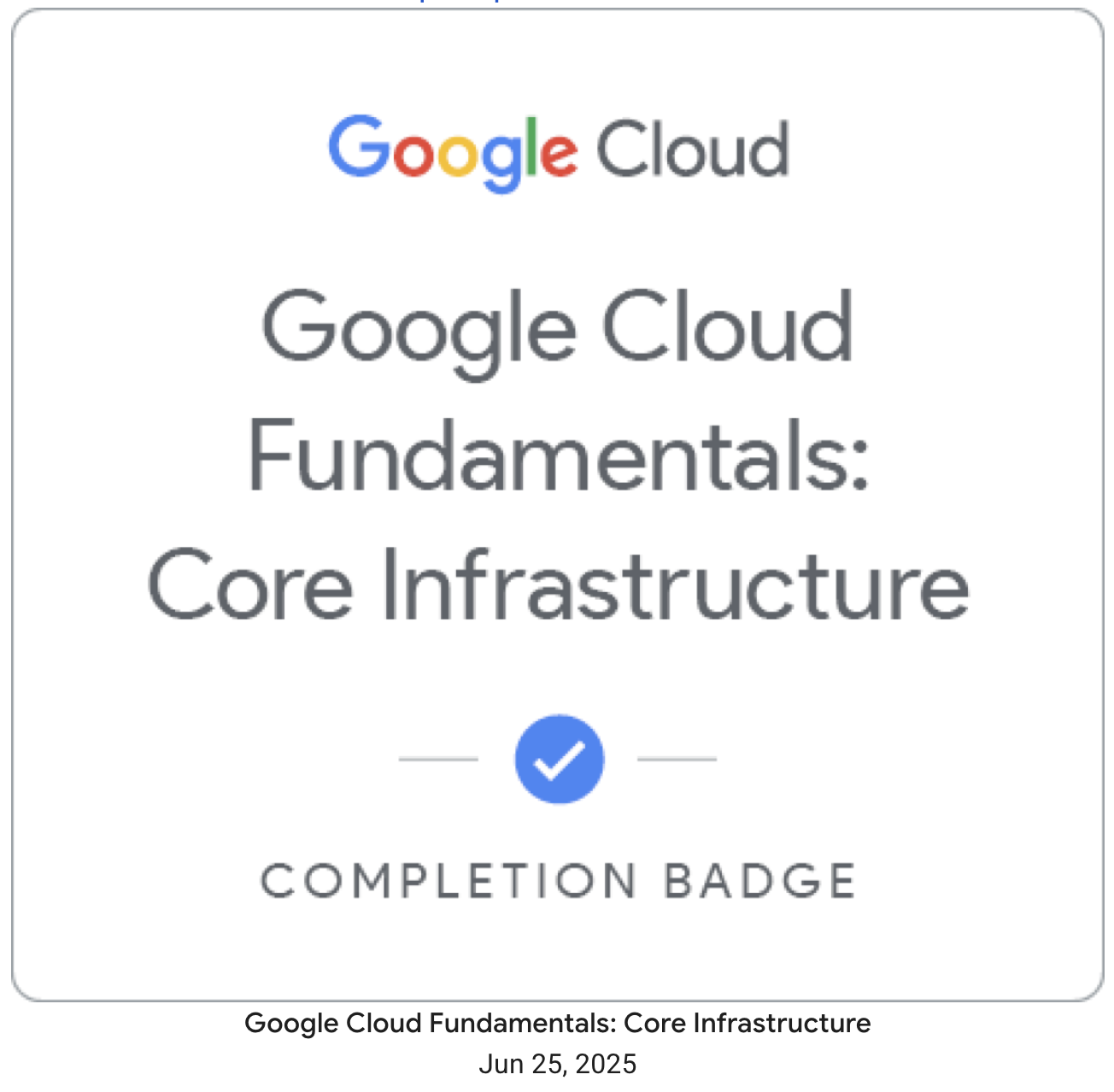 Google Cloud Fundamentals: Core Infrastructure